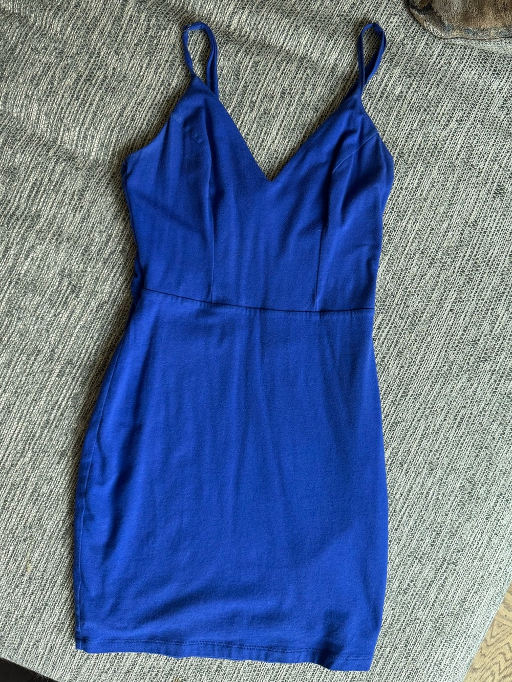 Guess Royal Blue Spaghetti Strap Mini Dress